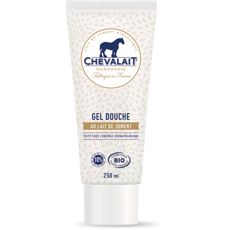 CHEVALAIT® Gel de baie si dus Bio cu Lapte de iapa fara aroma (sans parfum), 250 ml 