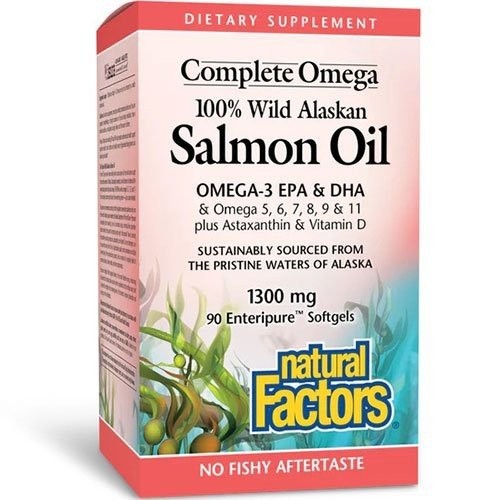 Wild Alaskan Salmon Oil Complete Omega 1300 mg 90 gelule moi