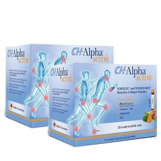 Pachet 2 cutii CH Alpha Active - Colagen 4 in 1 formula, 28 fiole de uz oral