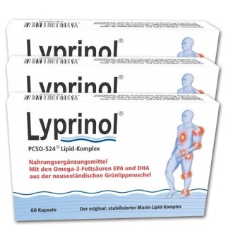 Pachet 3 cutii Lyprinol "Miracolul din apa marilor" = 180 capsule