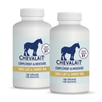 Pachet 2 flacoane Lapte de iapa Chevalait x 200 capsule = 400 capsule