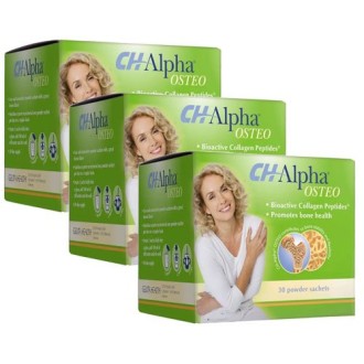 Pachet 3 cutii CH Alpha Osteo - Peptide Bioactive de Colagen